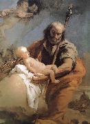 Giovanni Battista Tiepolo Saint Joseph and the Son oil painting